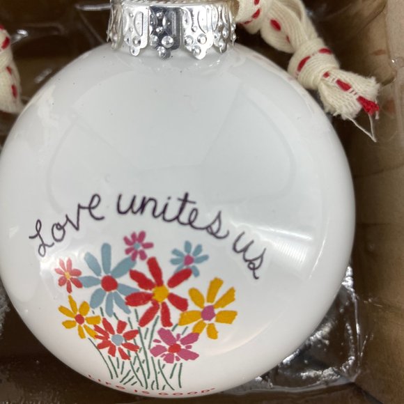 LIFE IS GOOD All We Need is Love Christmas Ornaments-Set of 3 - Picture 5 of 14